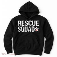 Cute Rescue Squad Distressed Animals Dog Cat Paw Heart Hoodie thumb 0