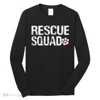 Cute Rescue Squad Distressed Animals Dog Cat Paw Heart Long Sleeve Shirt thumb 0