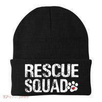 Cute Rescue Squad Distressed Animals Dog Cat Paw Heart Beanie thumb 0