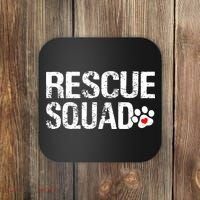 Cute Rescue Squad Distressed Animals Dog Cat Paw Heart Coaster thumb 0