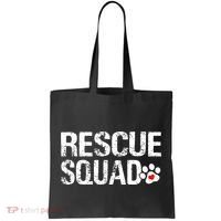 Cute Rescue Squad Distressed Animals Dog Cat Paw Heart Tote Bag thumb 0