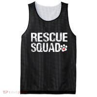 Cute Rescue Squad Distressed Animals Dog Cat Paw Heart Mesh Reversible Basketball Jersey Tank thumb 0