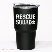 Cute Rescue Squad Distressed Animals Dog Cat Paw Heart Tumbler thumb 0