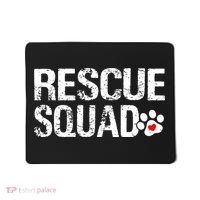 Cute Rescue Squad Distressed Animals Dog Cat Paw Heart Mousepad thumb 0