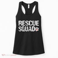 Cute Rescue Squad Distressed Animals Dog Cat Paw Heart Women's Tank Top thumb 0