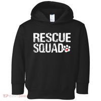 Cute Rescue Squad Distressed Animals Dog Cat Paw Heart Toddler Hoodie thumb 0