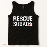 Cute Rescue Squad Distressed Animals Dog Cat Paw Heart Tank Top thumb 2