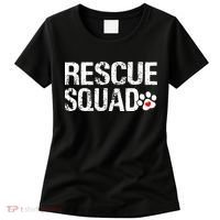 Cute Rescue Squad Distressed Animals Dog Cat Paw Heart Women's T-Shirt thumb 0