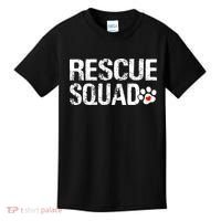 Cute Rescue Squad Distressed Animals Dog Cat Paw Heart Kids T-Shirt thumb 0