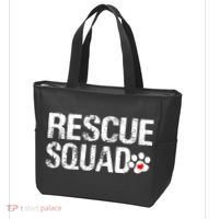 Cute Rescue Squad Distressed Animals Dog Cat Paw Heart Tote Bag thumb 3
