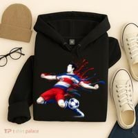 Costa Rica Soccer Player Rican National Flag Hoodie thumb 4