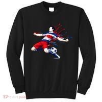 Costa Rica Soccer Player Rican National Flag Sweatshirt thumb 0