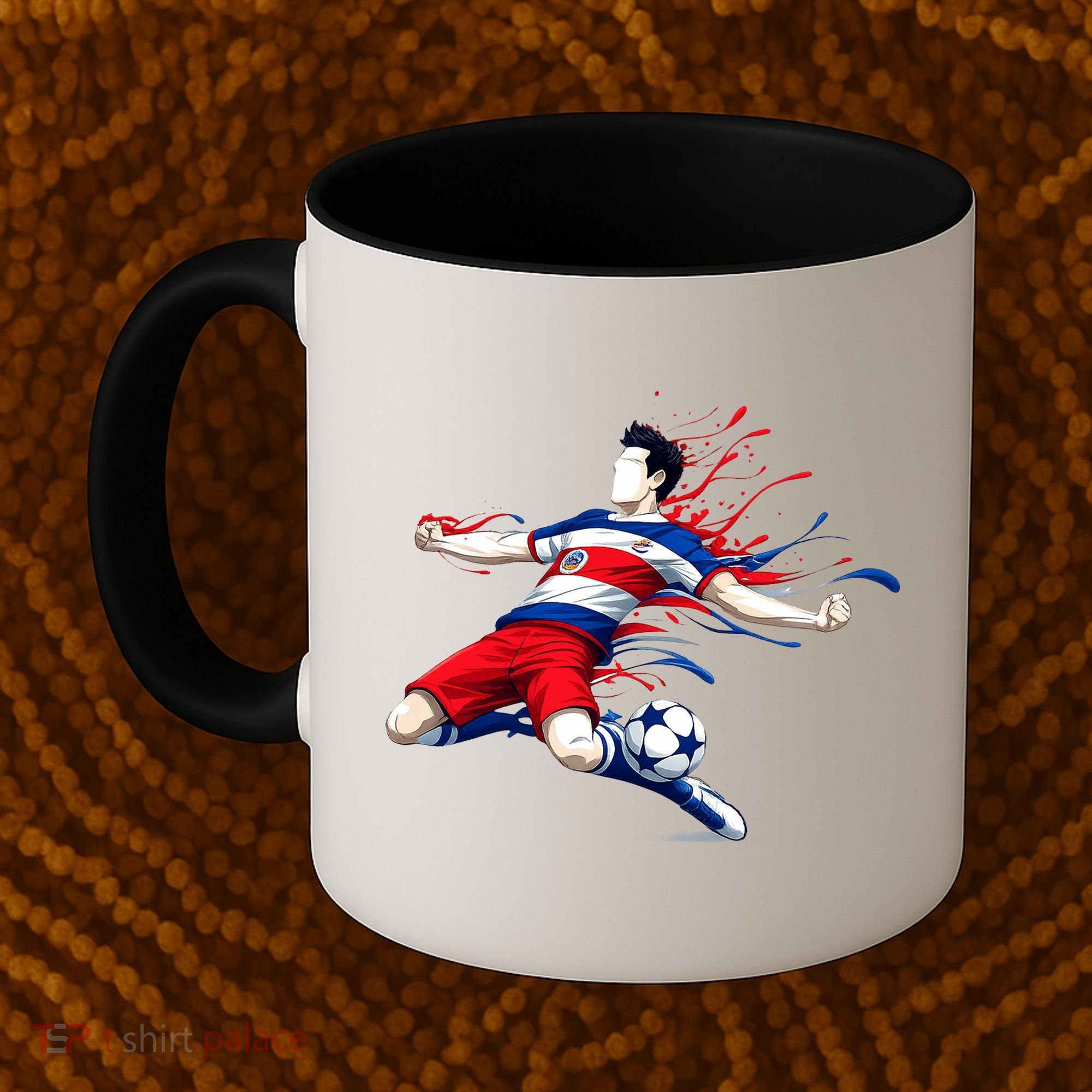 Costa Rica Soccer Player Rican National Flag Coffee Mug