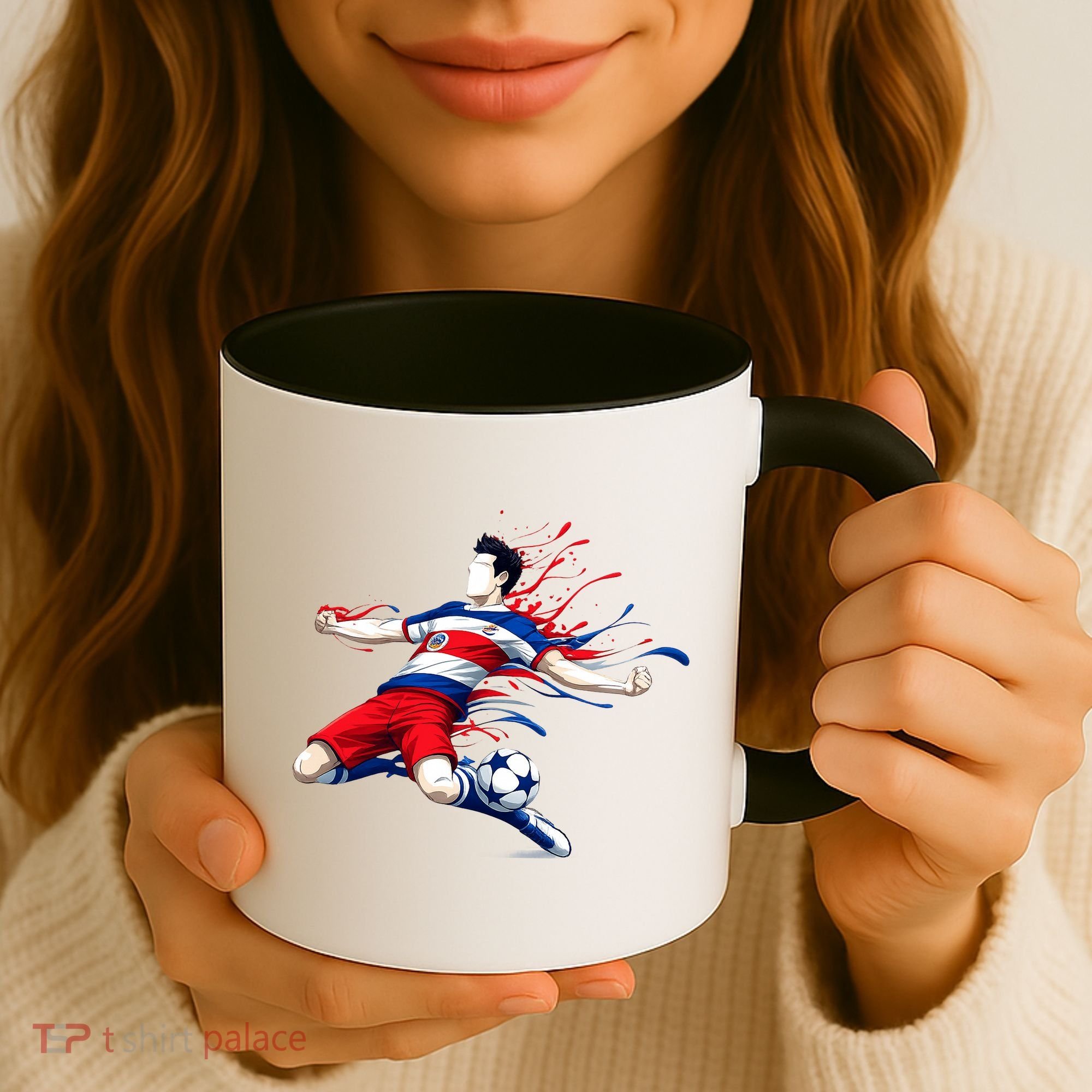 Costa Rica Soccer Player Rican National Flag Coffee Mug