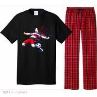Costa Rica Soccer Player Rican National Flag Pajama Set thumb 0