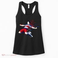 Costa Rica Soccer Player Rican National Flag Women's Tank Top thumb 0
