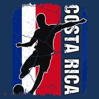 Costa Rican Soccer Team Costa Rica Flag Jersey Football Fans T-Shirt thumb 7