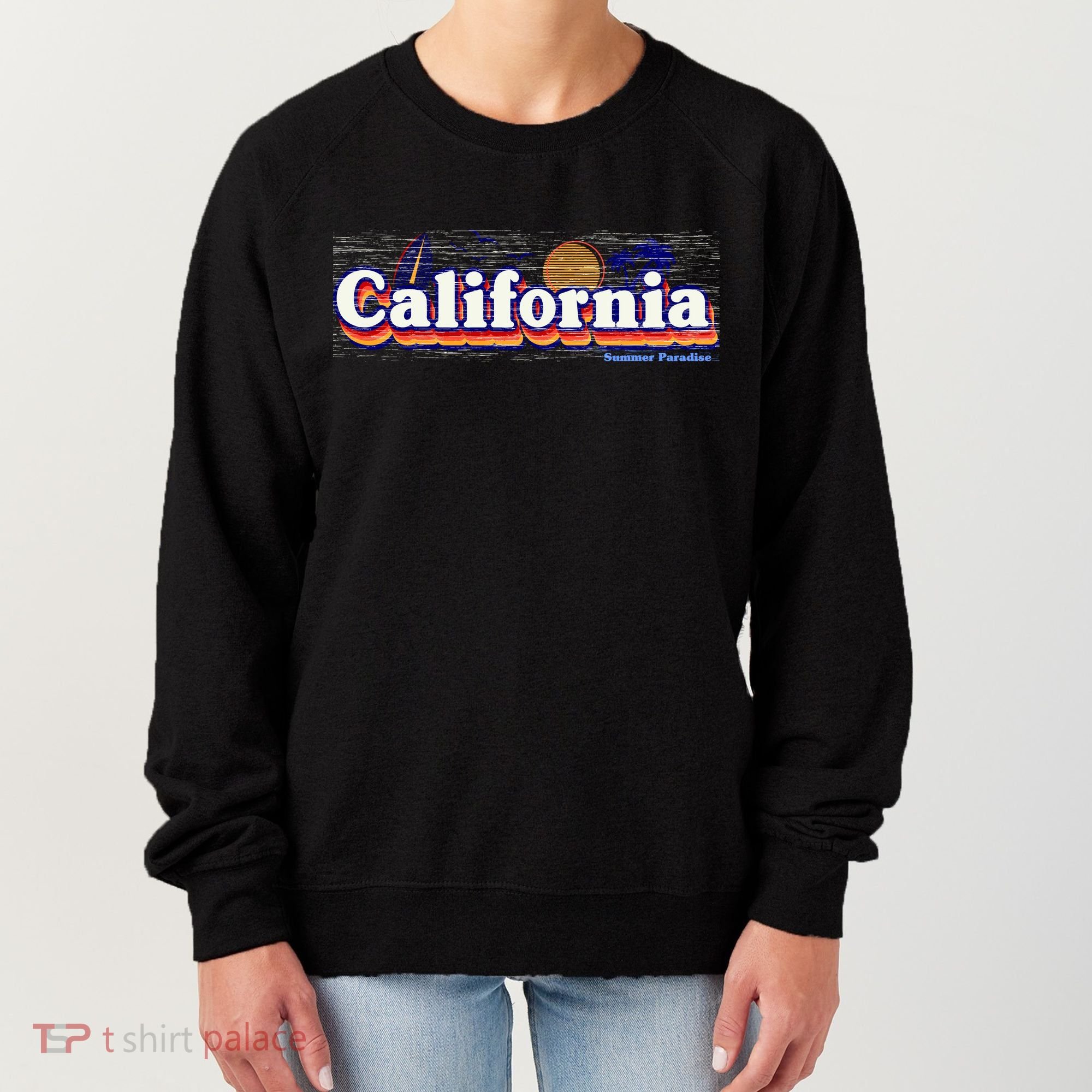 California Retro Summer Paradise Women's Sweatshirt