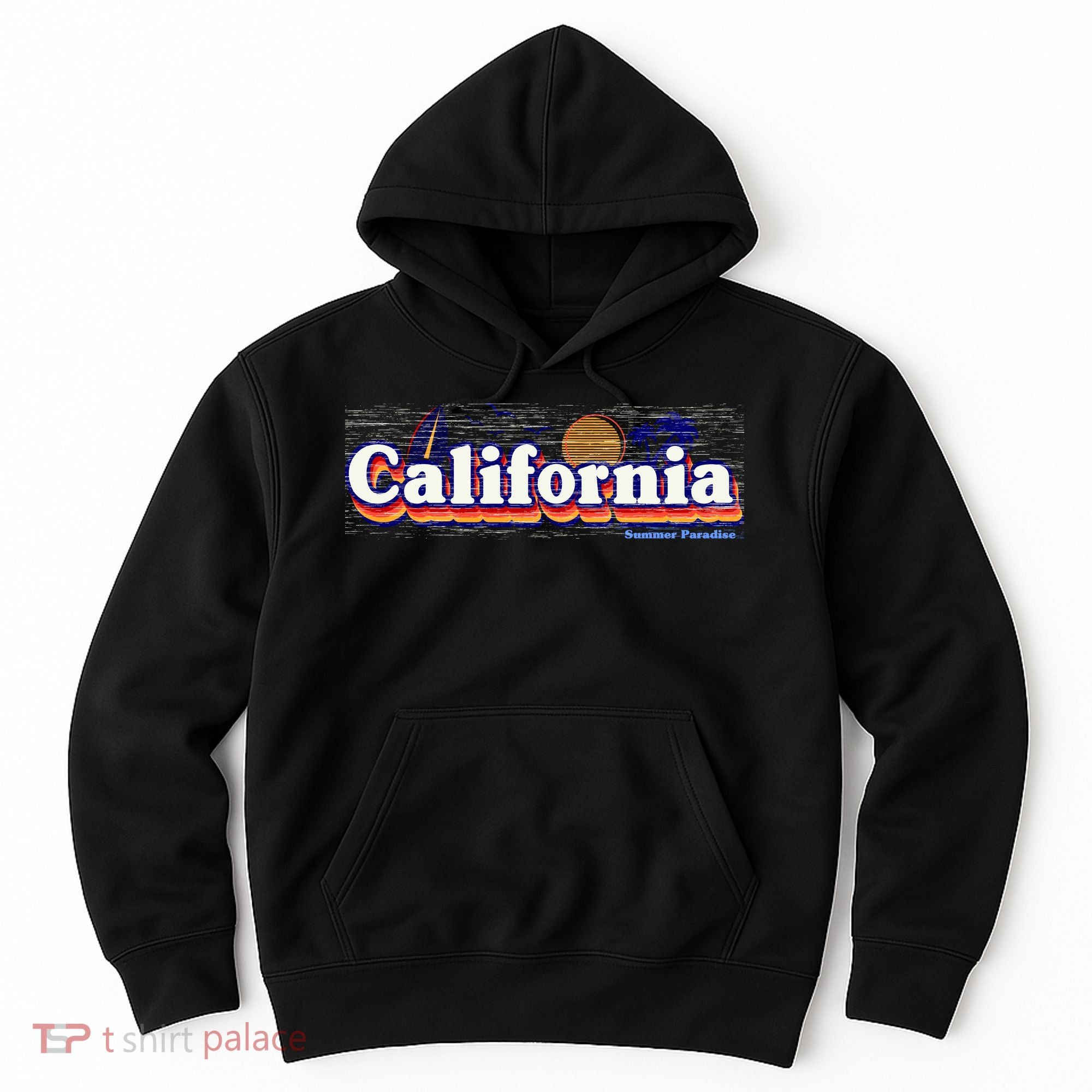California Retro Summer Paradise Hoodie