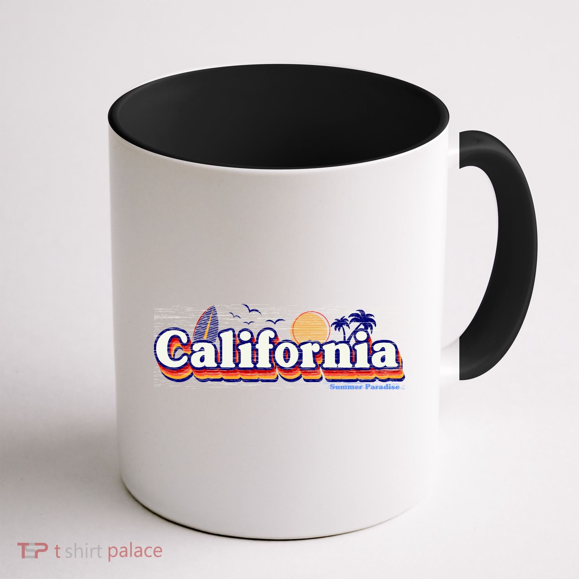California Retro Summer Paradise Coffee Mug