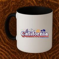 California Retro Summer Paradise Coffee Mug thumb 2