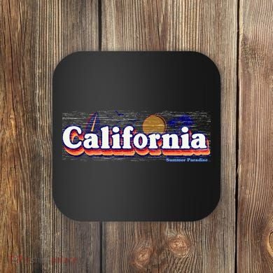 California Retro Summer Paradise Coaster