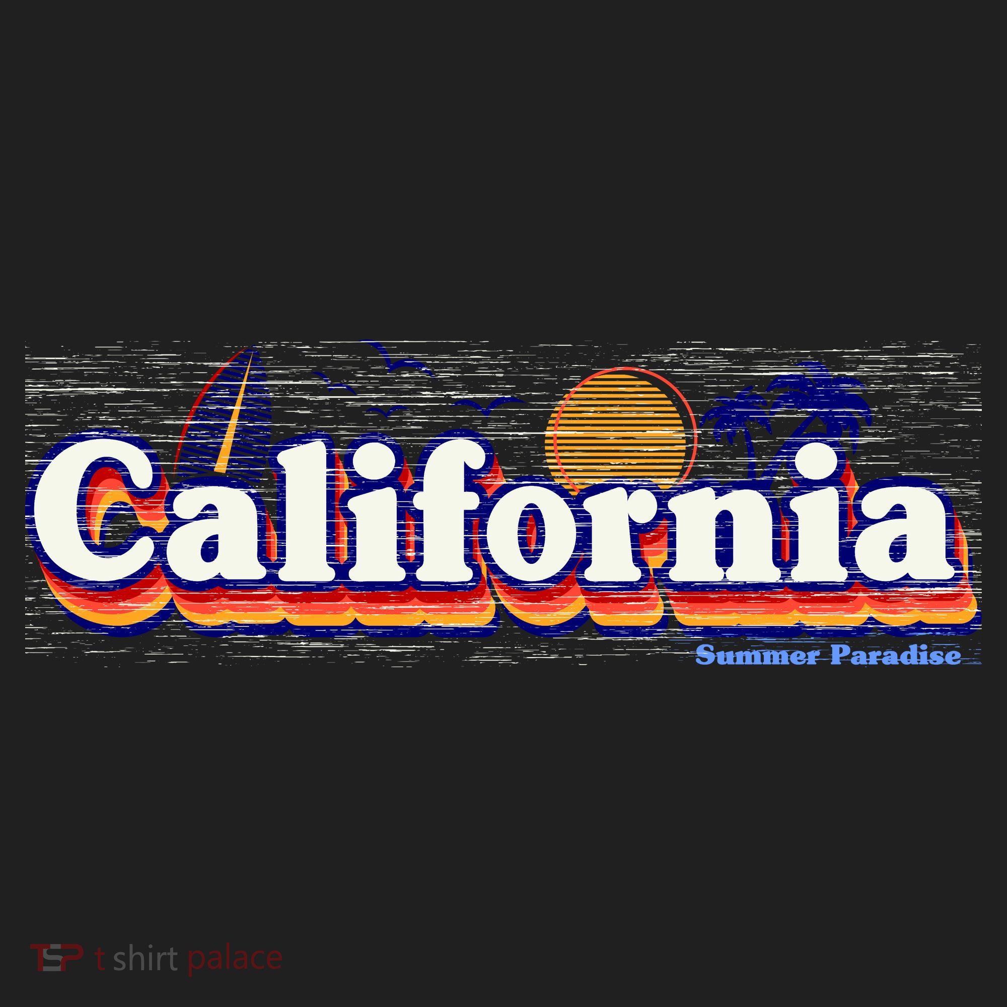 California Retro Summer Paradise Tumbler