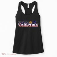 California Retro Summer Paradise Women's Tank Top thumb 0