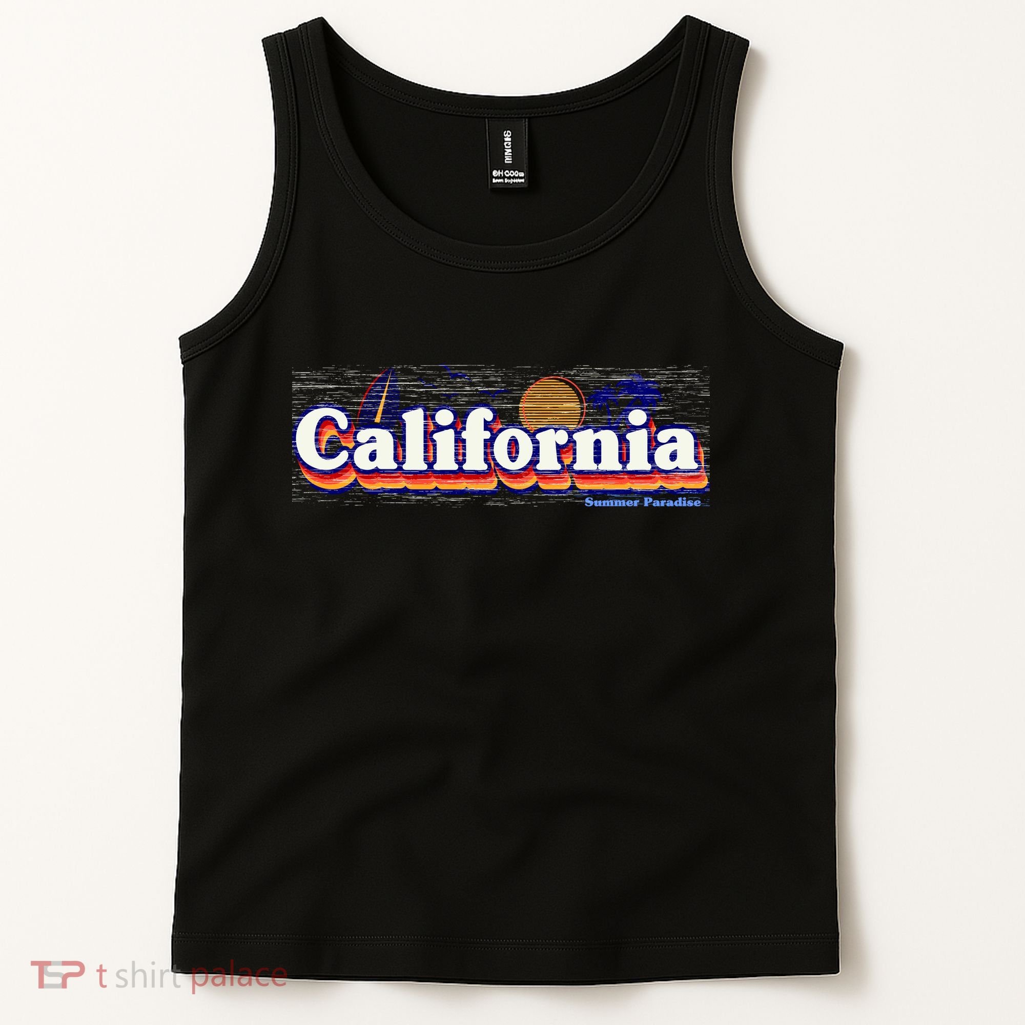 California Retro Summer Paradise Tank Top
