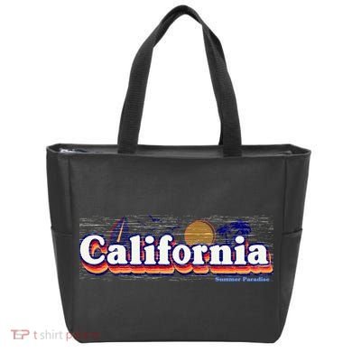 California Retro Summer Paradise Tote Bag