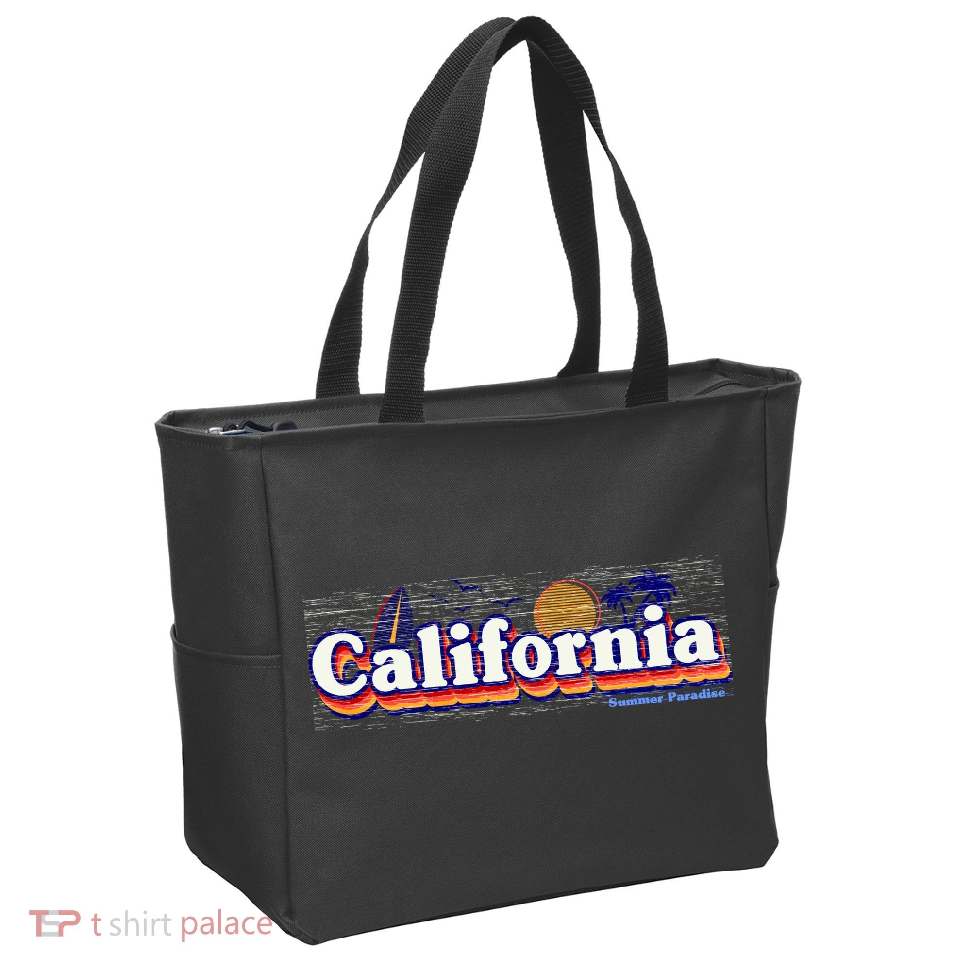 California Retro Summer Paradise Tote Bag