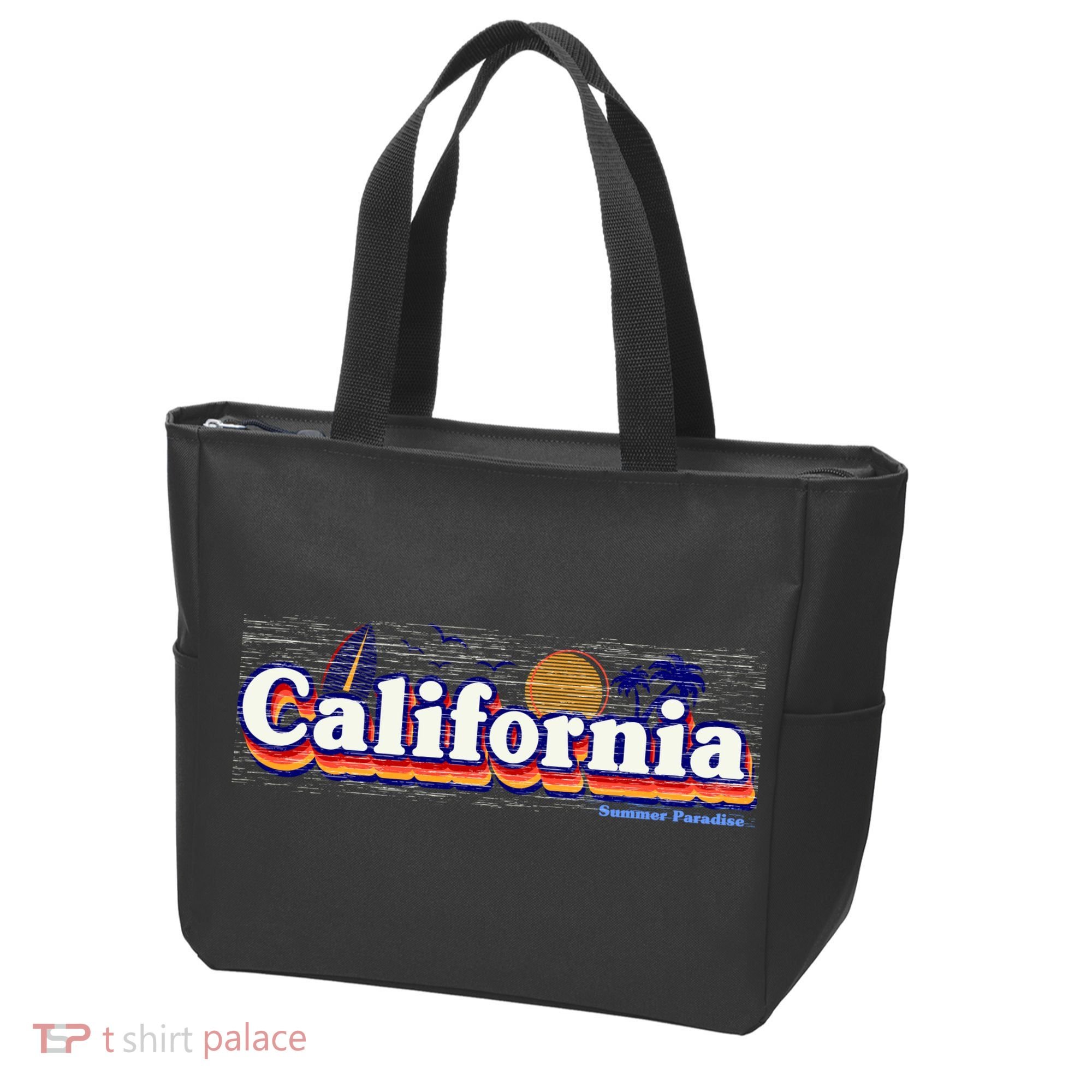 California Retro Summer Paradise Tote Bag