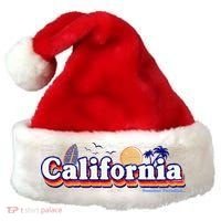 California Retro Summer Paradise Santa Hat thumb 0
