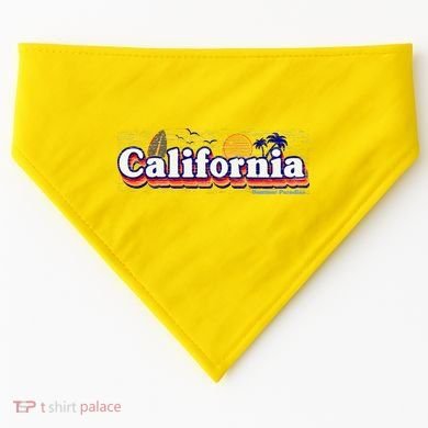California Retro Summer Paradise USA-Made Doggie Bandana