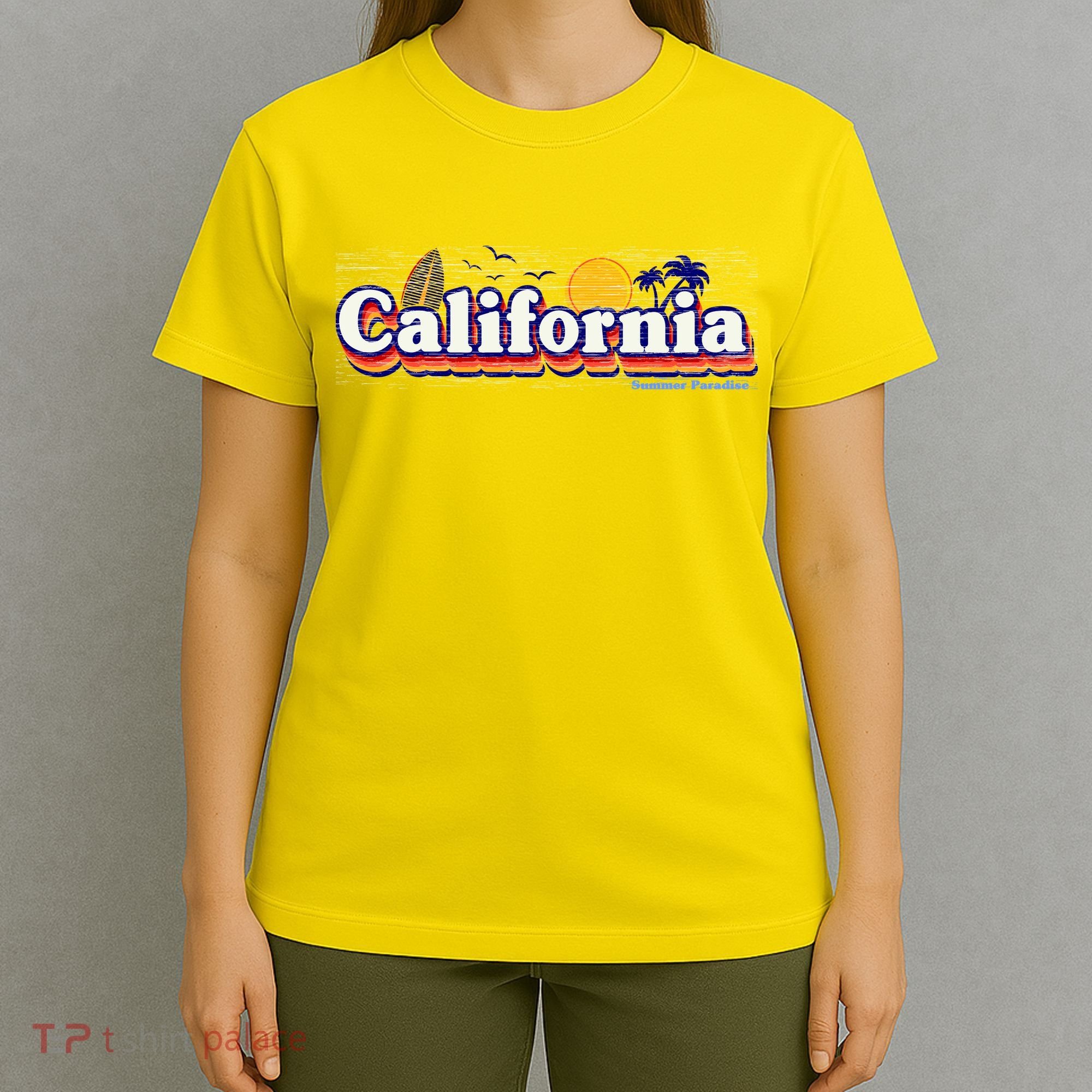 California Retro Summer Paradise T-Shirt