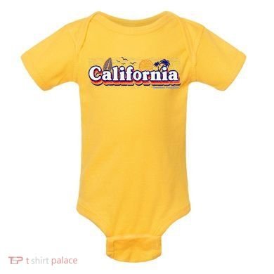 California Retro Summer Paradise Baby Bodysuit