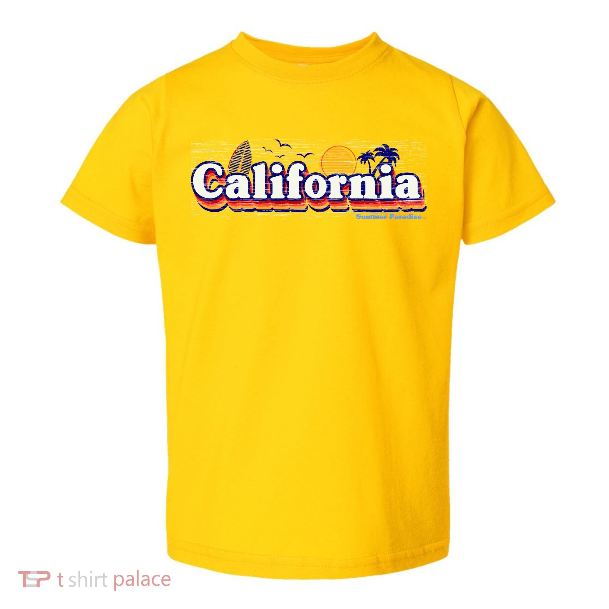 California Retro Summer Paradise Toddler T-Shirt