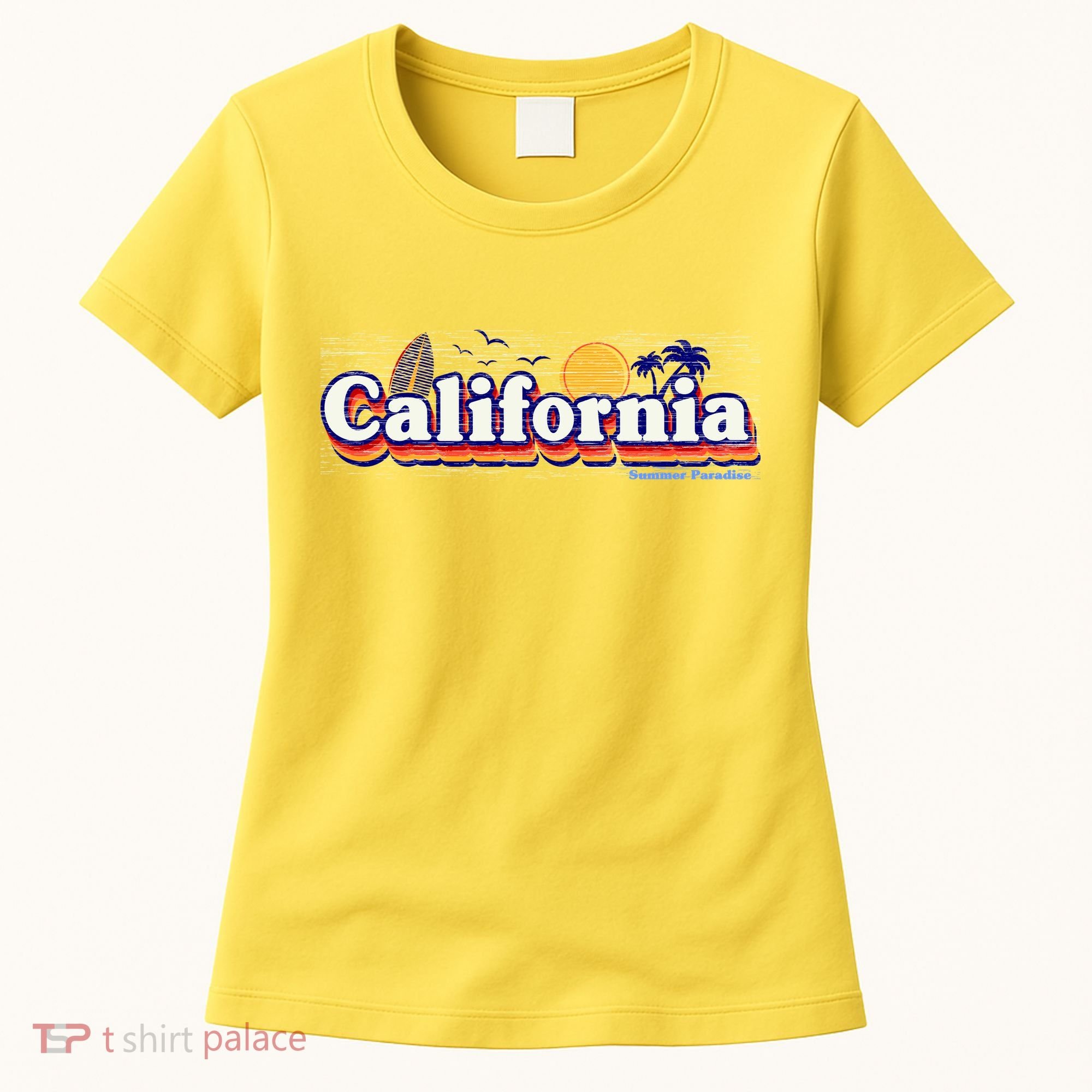 California Retro Summer Paradise Women's T-Shirt