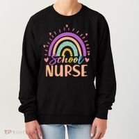 Cute Rainbow School Nurse Women's Sweatshirt thumb 0