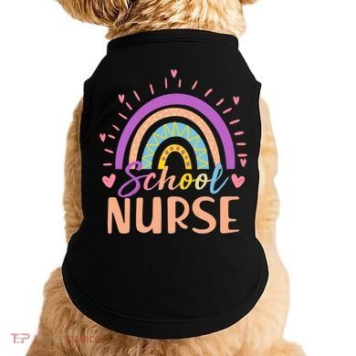 Cute Rainbow School Nurse Doggie Tank