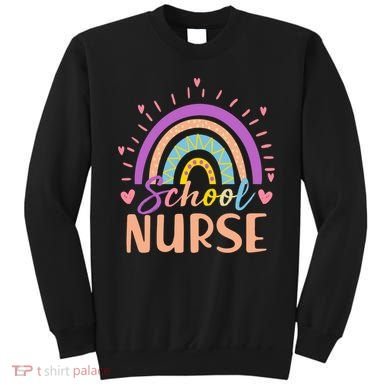 Cute Rainbow School Nurse Sweatshirt