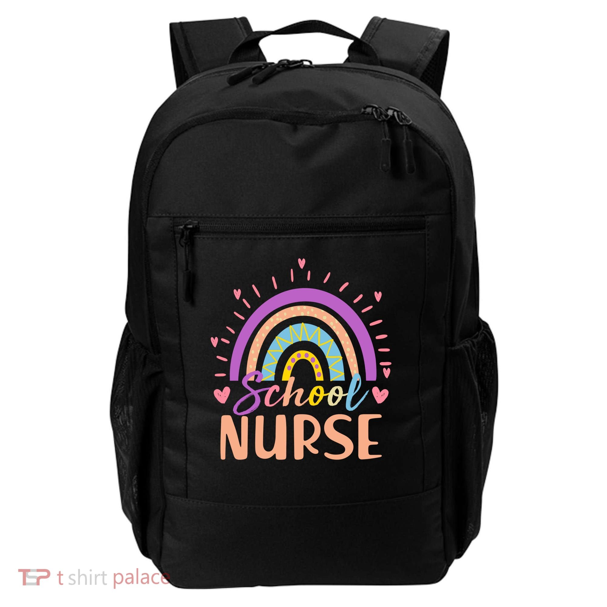 Cute Rainbow School Nurse Backpack