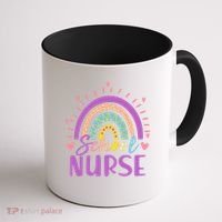 Cute Rainbow School Nurse Coffee Mug thumb 1