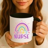Cute Rainbow School Nurse Coffee Mug thumb 3