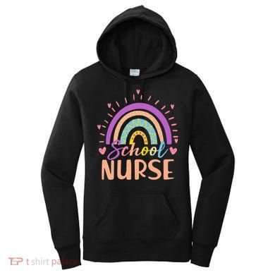 Cute Rainbow School Nurse Women's Hoodie