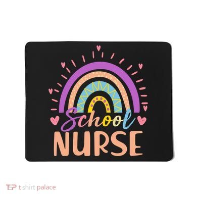 Cute Rainbow School Nurse Mousepad