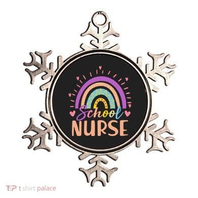 Cute Rainbow School Nurse Ornament