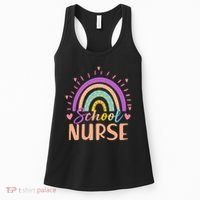 Cute Rainbow School Nurse Women's Tank Top thumb 0