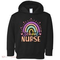 Cute Rainbow School Nurse Toddler Hoodie thumb 0