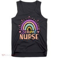 Cute Rainbow School Nurse Tank Top thumb 0